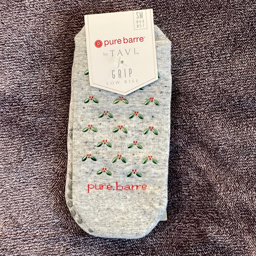 Pure Barre Christmas Socks